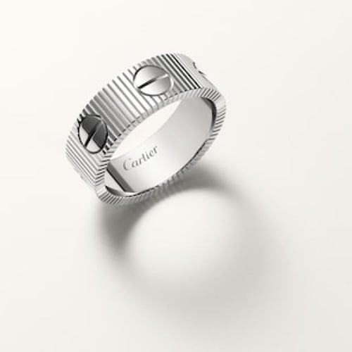 خاتم cartier فضي