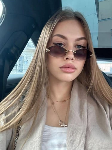 نظارة Cartier اطار ذهبي - عدسة اسود