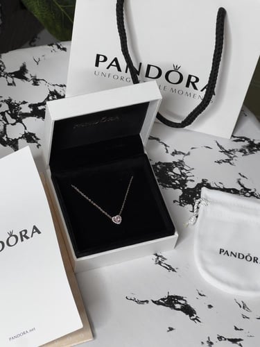 سلسال باندورا PANDORA قولد روز-كرستالة وردي