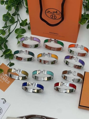 إسوارة Hermes معدن فضي