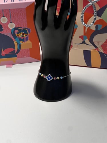 اسوارة الزهرة ملون فضة عيار 925