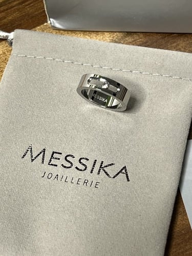 خاتم MESSIKA معدن فضي