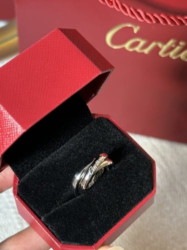 خاتم carter الثلاثي الفضي