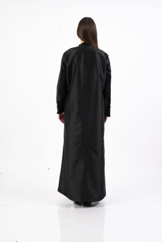 عبايه بليزر بورود ولولو من الامام قماش تفته كوري