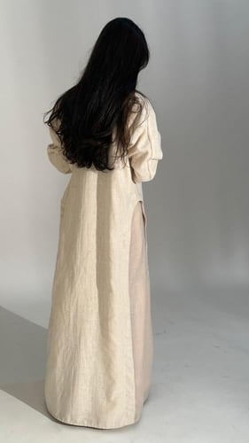 عباية ستريت لنن هندي بيج وبينك