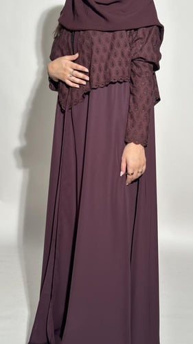 عباية كلوش كريب أندونيسي مع ركامة