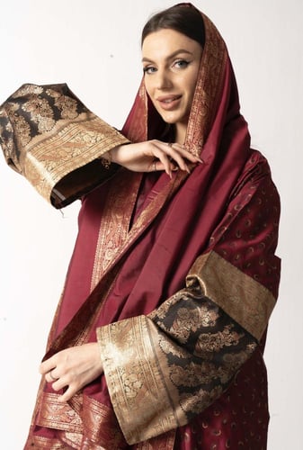 عبايه قماش قطن هندي