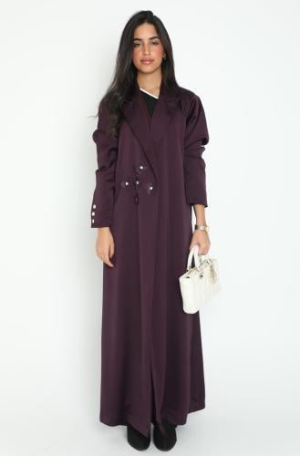 بليزر بنفسجي مزين بالورود