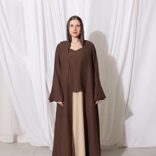 Brown Flare Abaya