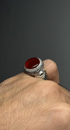 أحمر دائري زجاجي مائي - موديل شمس