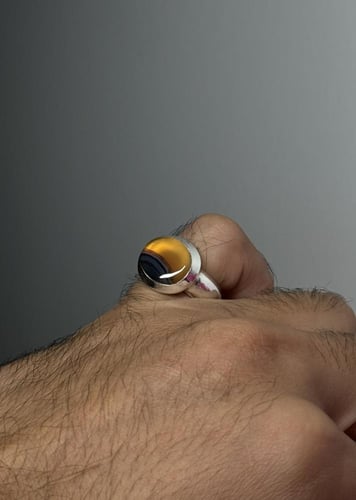 أصفر زجاجي تداخل جزع الوان