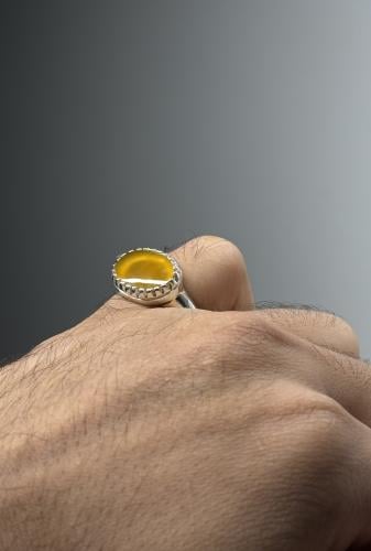 أصفر ليموني طبيعي زجاجي 2