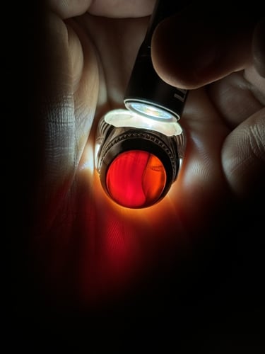 خامين منوصفه ياقوتي وأحمر زجاجي مائي