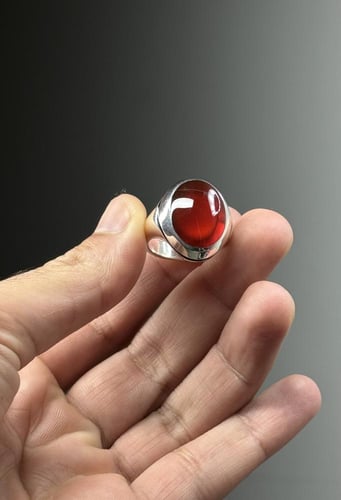 أحمر زجاجيه مائيه عاليه جداً بخط زعفران