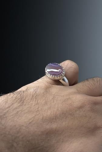 بنفسجي تموج زعفراني