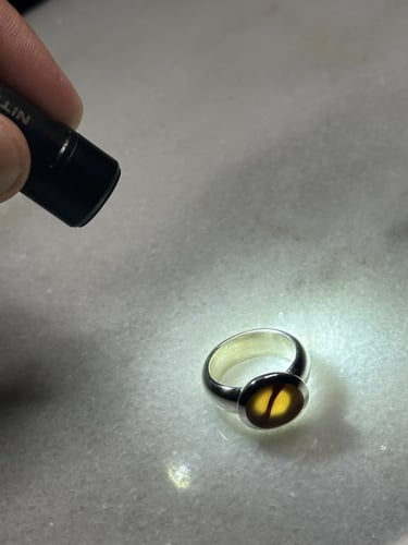 اصفر زجاجي خط زعفران صغيره