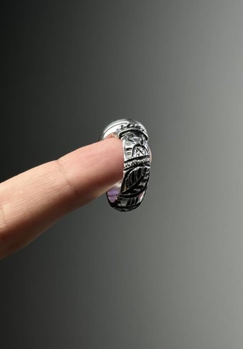 بنفسج غامق جدا زجاجي - حجر عرض