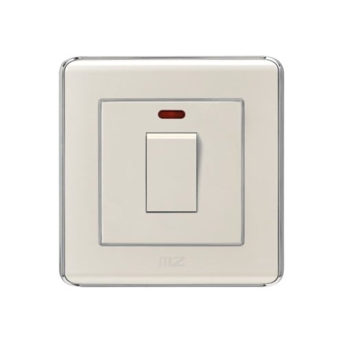 مفتاح سخان 20A ديكور - لؤلؤي فضيL50