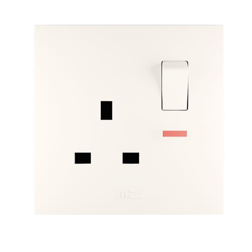 فيش 13 امبير بمفتاح ولمبة - MZ