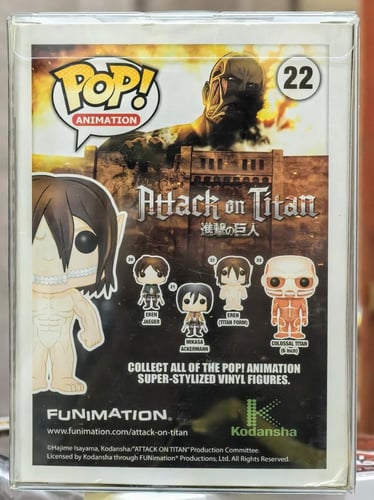 Funko Pop! Vinyl: Attack on Titan -eren (titan for...
