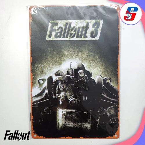 Fallout Guy Metal Poster