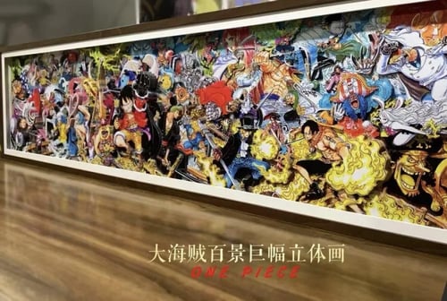 One Piece Characters 3D Framed Artwork