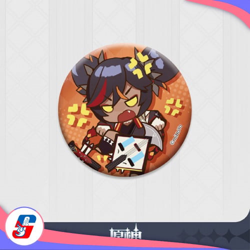Genshin Impact Default Stamp Series Pearl Tin Badg...