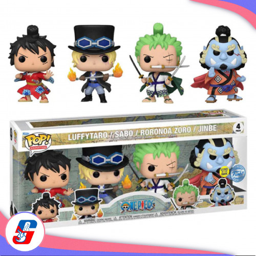 Pop! Animation: One Piece - Wano 4-Pack