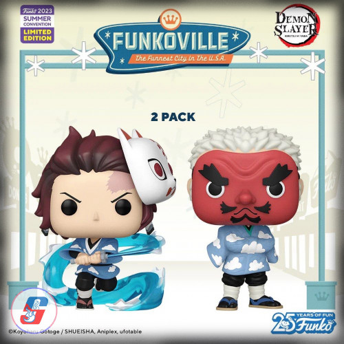 Pop! Animation: Demon Slayer - Tanjiro/Sakonji 2pk...