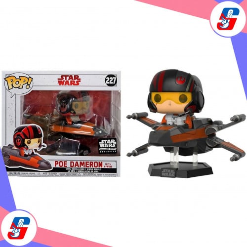 Funko POP! Star Wars Poe Dameron with X-Wing Exclu...