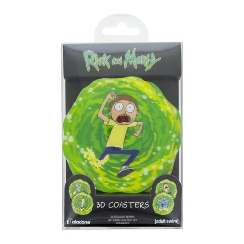 Rick and Morty 3D Coasters Four-Pack