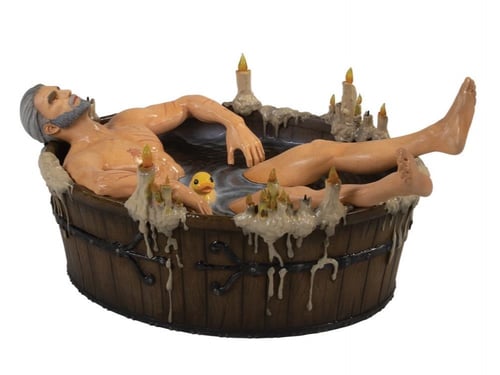 The Witcher 3: Wild Hunt Geralt in Bath Statuette