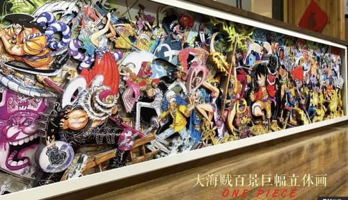 One Piece Characters 3D Framed Artwork