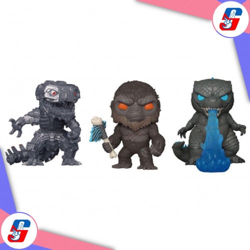 Pop! Movies: Godzilla Vs Kong- 3PK (Exc)