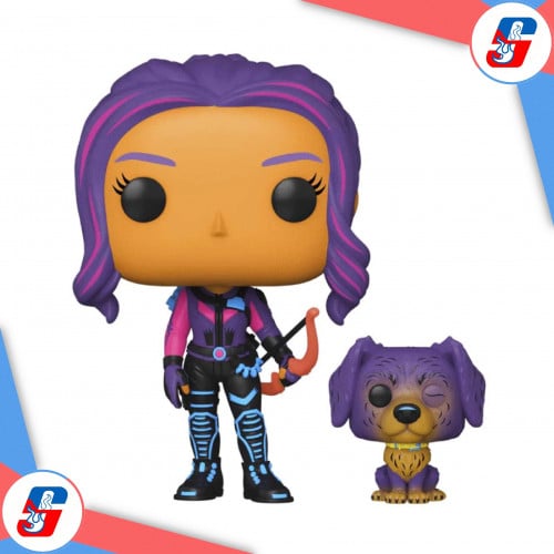Pop! & Buddy: Hawkeye - Kate Bishop w/Lucky black...