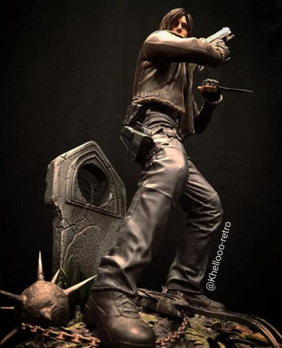 resident evil 4 Leon Kennedy 1/4 Premium statue 18...