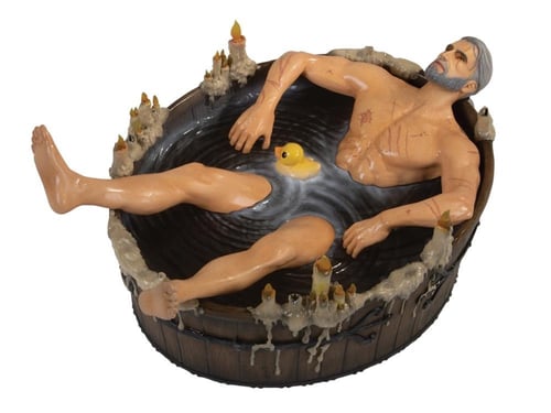 The Witcher 3: Wild Hunt Geralt in Bath Statuette