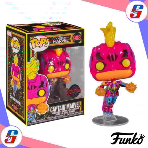 Funko Pop! MArvel: Captain Marvel Black Light