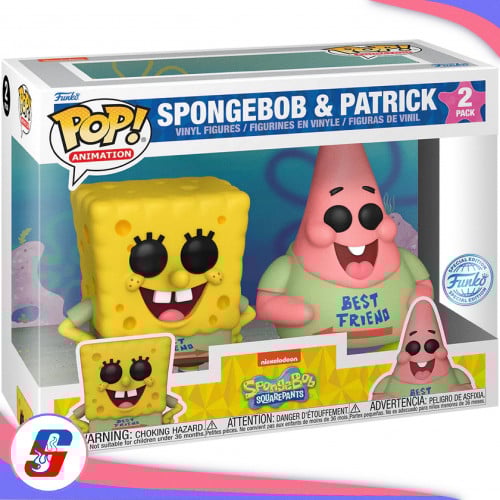 Pop! Animation: SpongeBob - Best Friends 2pk (Exc)