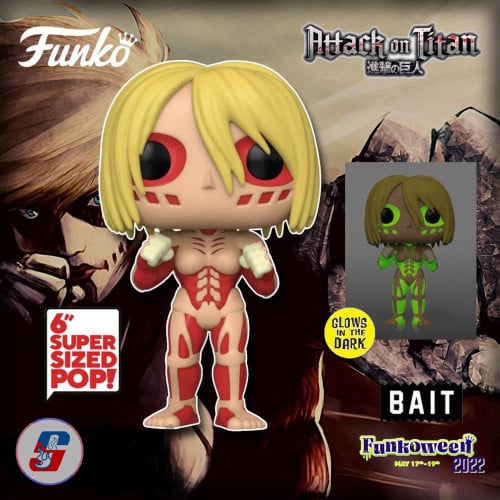 Pop Super! Animation: attack on titan- Female Tita...