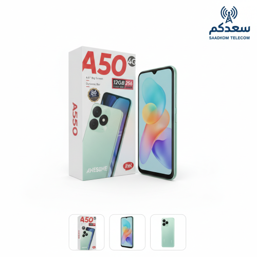 itel A50 4G – ذاكرة 256GB ورام 12GB أداء قوي بسعر...