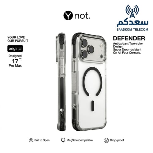 كفر Ynot Defender MagSafe Case لـ IP 17 Pro Max –...