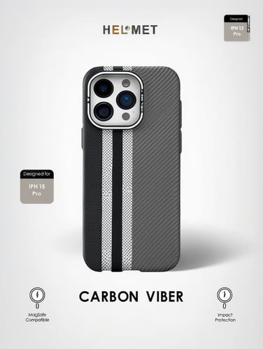 كفر Carbon Viber كربون فايبر لجوال iPhone 15 Pro م...