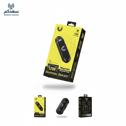 شاحن سيارة 12W سريع بمنفذين USB