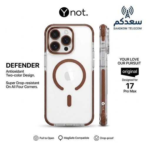 كفر Ynot Defender MagSafe Case لـ IP 17 Pro Max –...
