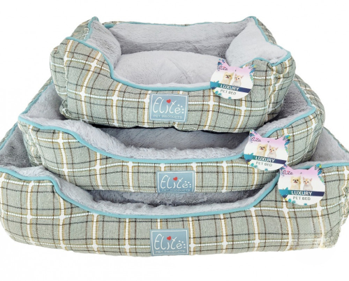 سرير مفرش مستطيل راقى رمادي عدة مقاسات