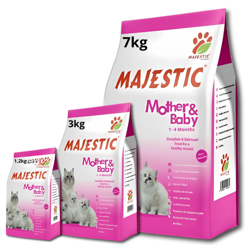 ماجيستك طعام لقطط الأم المرضعة وصغارها متعدد الاوز...