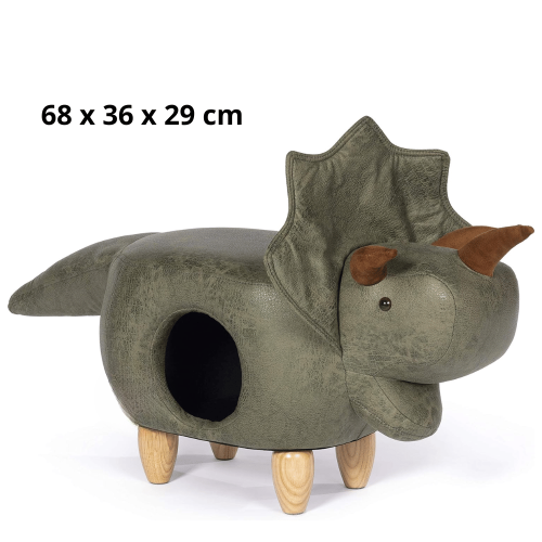 بيت قطط وكلاب على شكل ديناصور وينفع كرسي للجلوس بت...