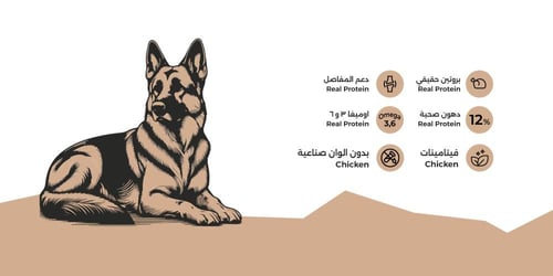 كليب طعام للكلاب البالغة متعدد الاوزان