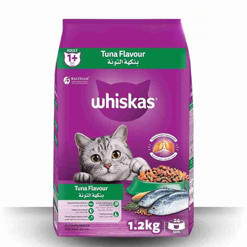 ويسكاس طعام قطط جاف بنكهة التونة 1.2 كيلو